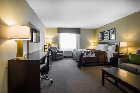 Suite, 1 King Bed with Sofa bed | Desk, iron/ironing board, free cribs/infant beds, free WiFi