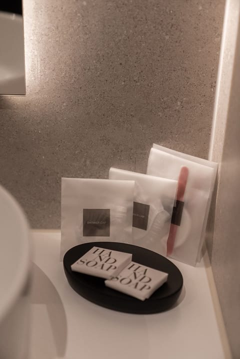 Shower, free toiletries, hair dryer, bathrobes