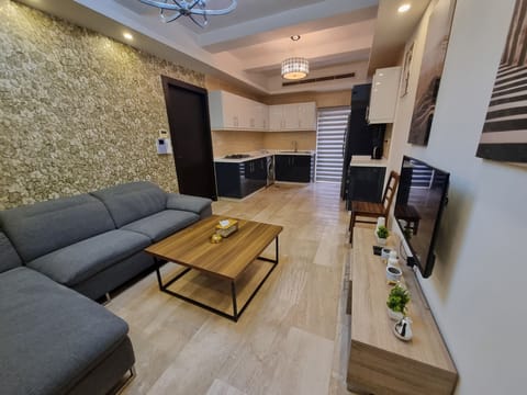 Apartment, 1 Bedroom, Accessible, Smoking | Living room