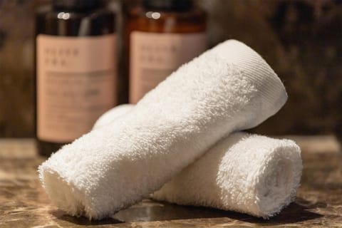 Premium Room, 1 King Bed | Bathroom | Shower, hydromassage showerhead, bathrobes, slippers