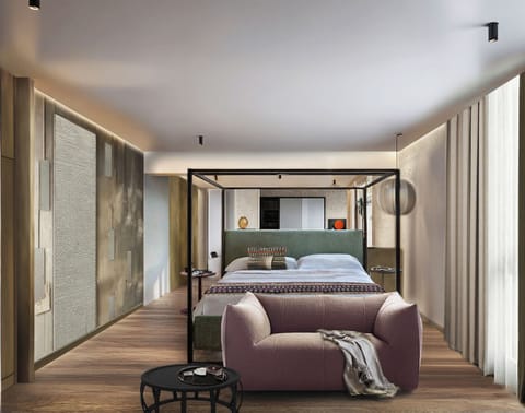 Junior Room, Partial Lake View | Minibar, in-room safe, desk, laptop workspace