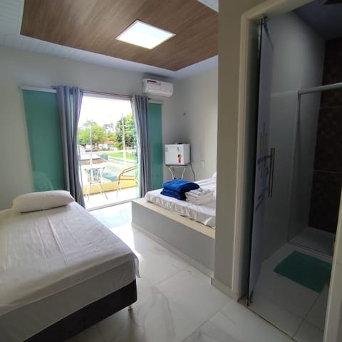 Comfort Triple Room, Courtyard View | Laptop workspace, free WiFi