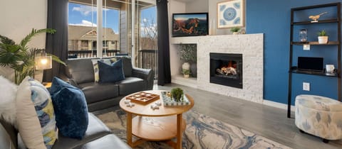 Apartment, Multiple Beds, Balcony, Garden View (2133 Krisron Road (D-302)) | Living area | 50-inch flat-screen TV with digital channels