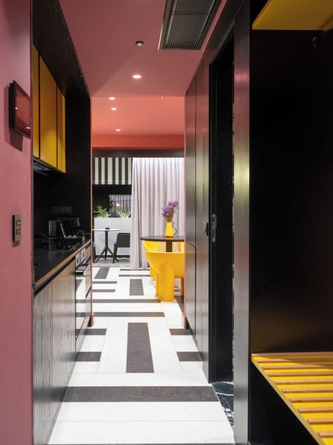 The Pal Suite | In-room safe, desk, laptop workspace, blackout drapes