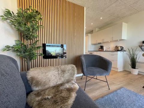 Comfort Apartment, Private Bathroom, Ocean View | Living area