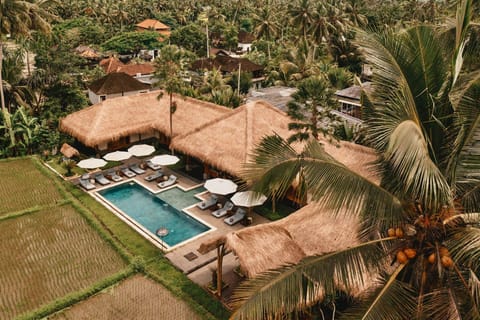 Outdoor banquet area