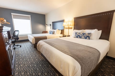 Classic Room, 2 Queen Beds | Desk, blackout drapes, iron/ironing board, free WiFi