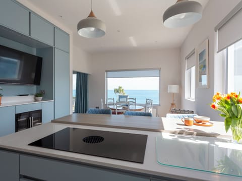 Fridge, dishwasher, electric kettle, toaster