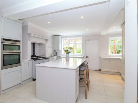 Fridge, dishwasher, electric kettle, cookware/dishes/utensils