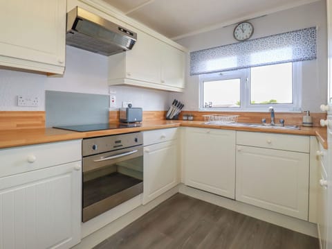 Fridge, dishwasher, electric kettle, toaster