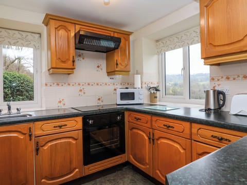 Fridge, electric kettle, cookware/dishes/utensils