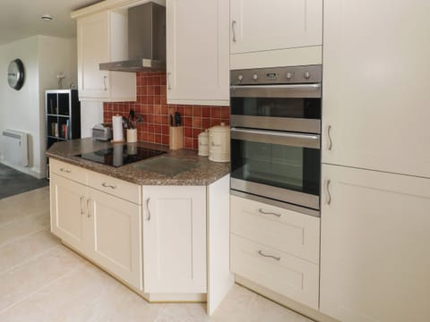 Fridge, dishwasher, electric kettle, toaster