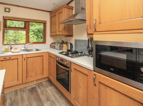 Fridge, dishwasher, cookware/dishes/utensils