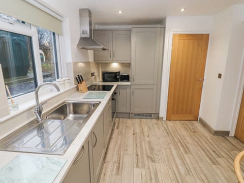 Fridge, dishwasher, cookware/dishes/utensils