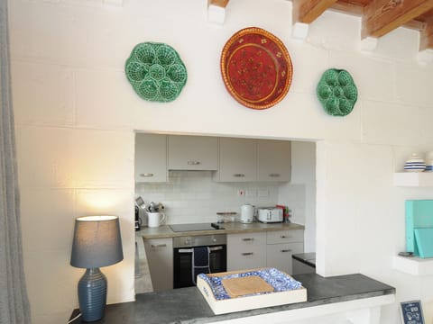 Fridge, dishwasher, electric kettle, toaster