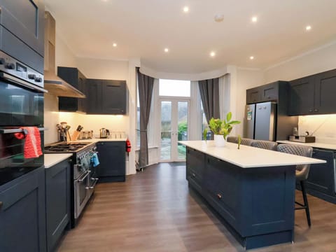 Fridge, dishwasher, electric kettle, toaster