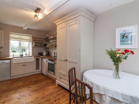 Fridge, dishwasher, electric kettle, toaster