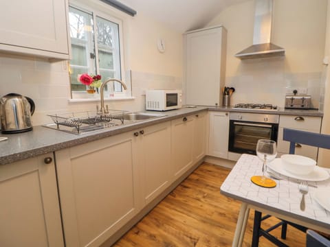 Fridge, dishwasher, electric kettle, toaster