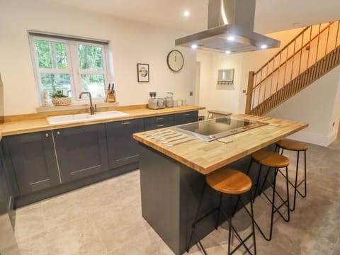 Fridge, dishwasher, electric kettle, toaster