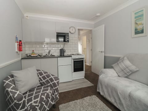 Fridge, electric kettle, toaster, cookware/dishes/utensils