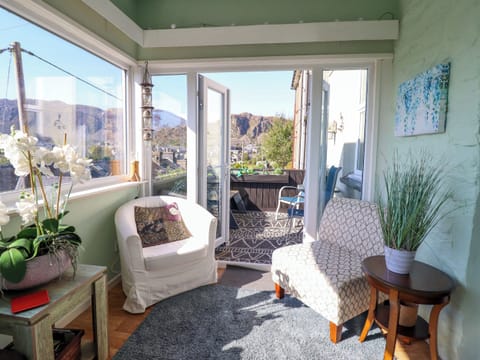 Flat-screen TV, DVD player