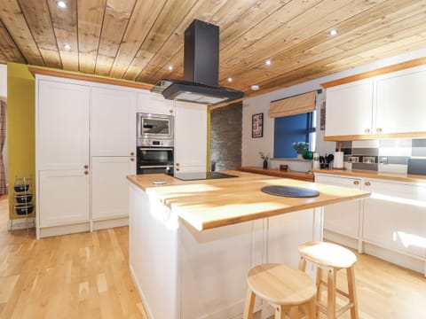 Fridge, dishwasher, electric kettle, toaster