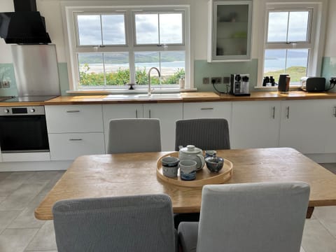 Fridge, dishwasher, electric kettle, toaster