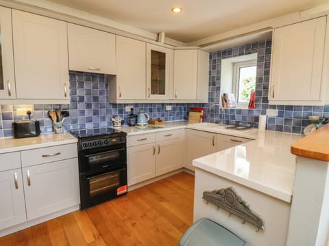 Fridge, dishwasher, electric kettle, toaster