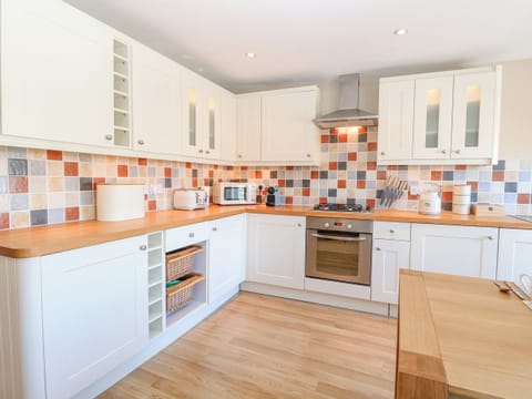 Fridge, dishwasher, electric kettle, toaster