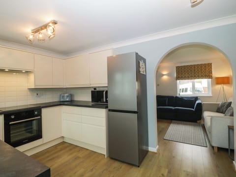 Fridge, dishwasher, electric kettle, toaster