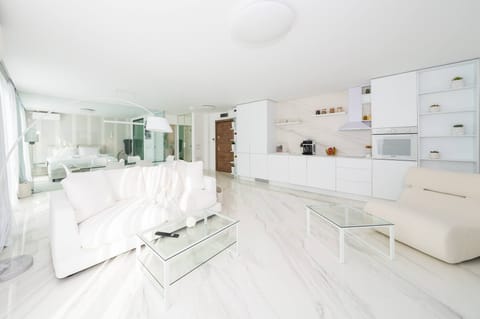 Apartment, 1 Bedroom, Smoking, Balcony | Living room