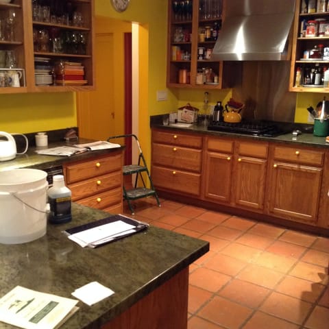 Shared fridge, microwave