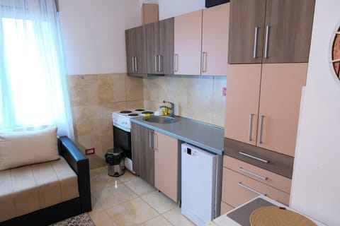 1+1 Family Room | Private kitchen | Mini-fridge, cookware/dishes/utensils