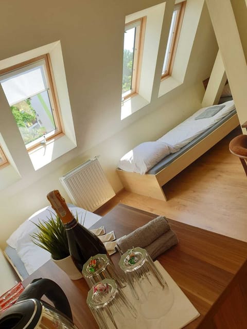 Hypo-allergenic bedding, iron/ironing board, travel crib, free WiFi