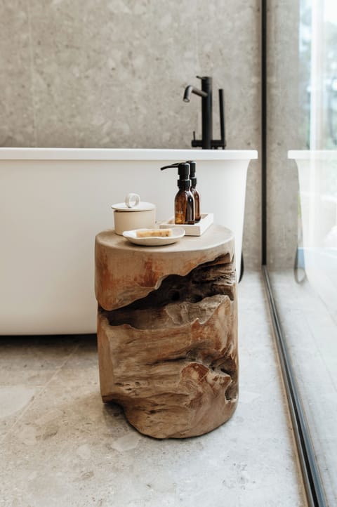 Panoramic Villa | Bathroom | Shower, hair dryer, towels, soap