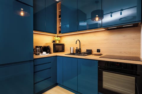 Superior Apartment, Balcony | Private kitchenette | Full-size fridge, microwave, oven, stovetop