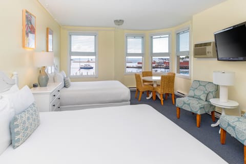 Premium Room, 2 Queen Beds, Harbor View | 1 bedroom, blackout drapes, iron/ironing board, travel crib