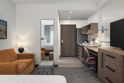 In-room safe, desk, laptop workspace, blackout drapes