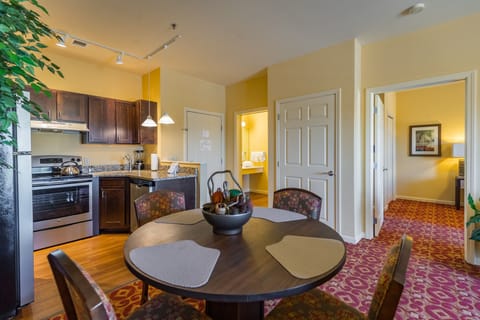 42-inch flat-screen TV with cable channels, TV