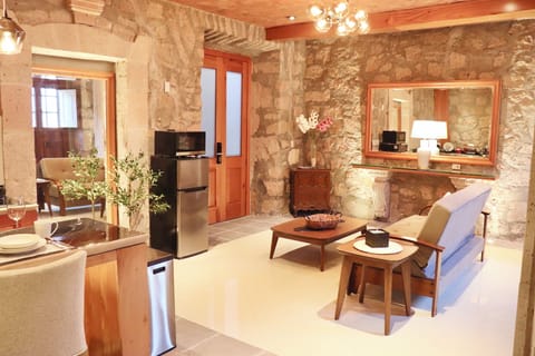 Luxury Suite, 1 Bedroom, Non Smoking, Kitchen | Living area | 32-inch LED TV with digital channels, Netflix, streaming services