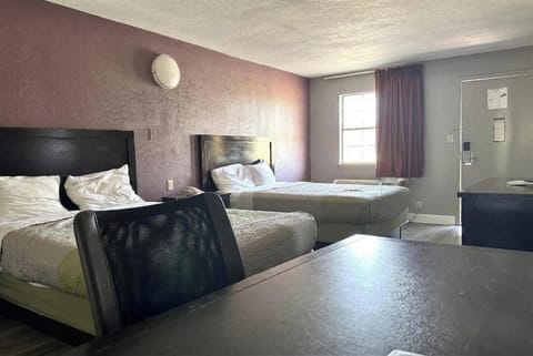 Room, 2 Queen Beds, Smoking | Desk, iron/ironing board (on request), WiFi (free), alarm clocks