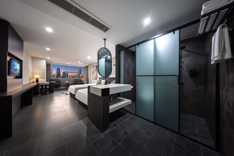 Vista Overview - City View Twin Room | Premium bedding, pillowtop beds, WiFi (free), bed sheets