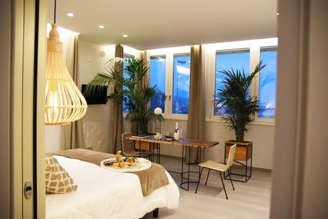 Deluxe Double Room, Private Bathroom, Sea View | In-room safe, blackout drapes, iron/ironing board (on request)