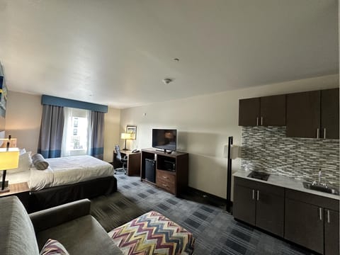 Standard Room, 1 King Bed, Non Smoking, Kitchenette (Larger Room;with Sofabed) | Desk, iron/ironing board, free cribs/infant beds, free WiFi