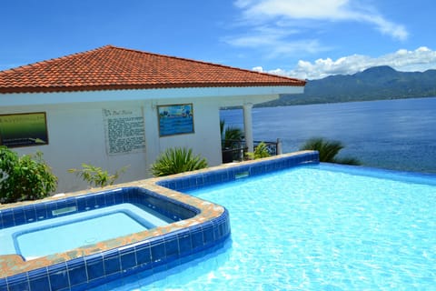 2 outdoor pools, open 8 AM to 10 PM, sun loungers