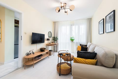 Comfort Apartment, City View | Living area | 50-inch Smart TV with cable channels, Netflix, streaming services