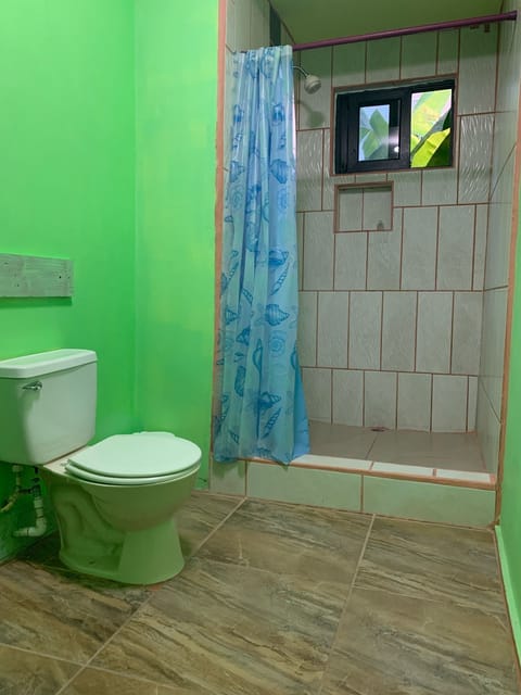 Basic Double Room, 2 Bedrooms, Non Smoking, Private Bathroom | Bathroom | Shower, towels, soap, toilet paper