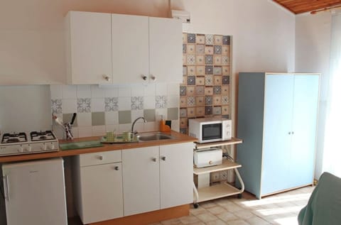 Basic Apartment, Garden View | Private kitchen