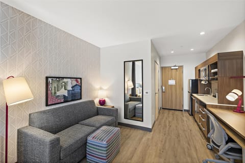 55-inch LCD TV with satellite channels, Netflix, Hulu