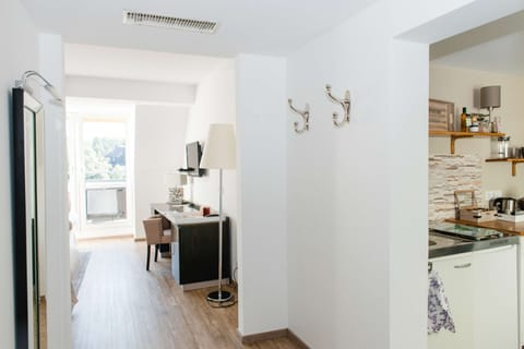 Standard Apartment | Premium bedding, desk, blackout drapes, soundproofing